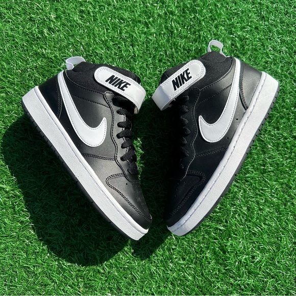 Nike Court Borough 2 Mid Black / White - Picture 5 of 11